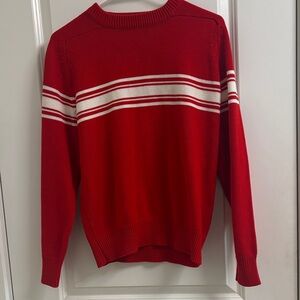 Vintage!! Red Striped Sweater